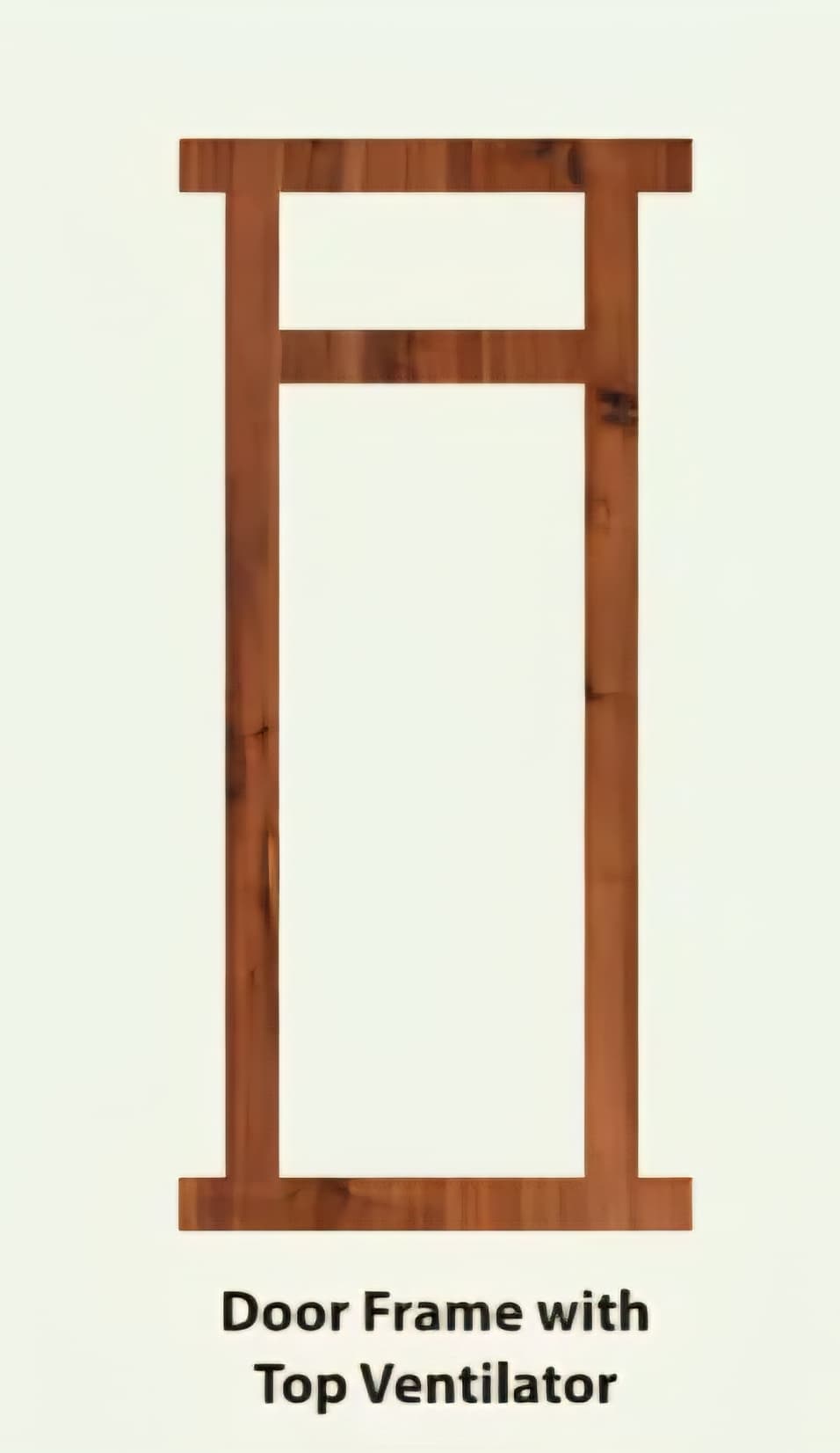 Door Frame with Top Ventilation
