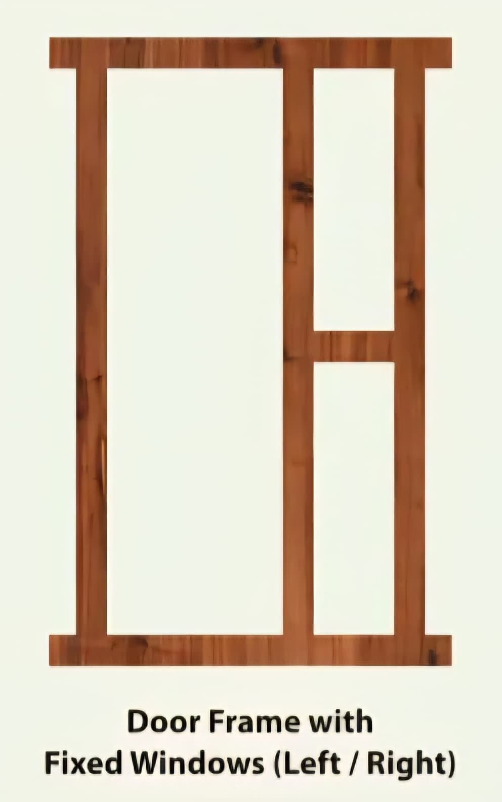 Door Frame with Fixed Window on One Side